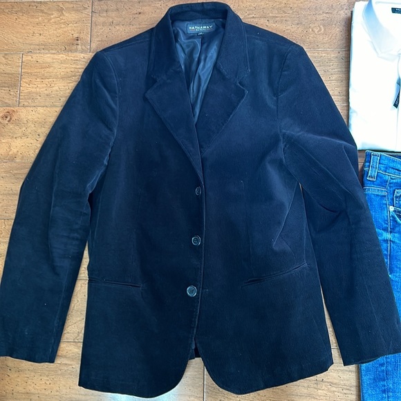 Black Corduroy 3 button Jacket - fits Men’s 42 reg - Picture 4 of 4